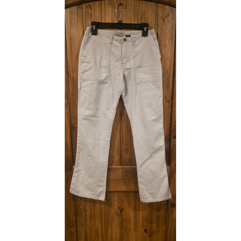 Abercrombie & Fitch Carpenter Pants Womens 2 Cream Straight Leg Utility Workwear